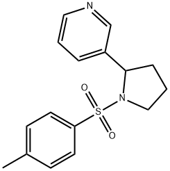 3-[1-(Toluene-4-sulfonyl)-pyrrolidin-2-yl]-pyridine Struktur