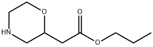 propyl 2-(morpholin-2-yl)acetate Structure