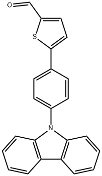 5-(4-(9H-CARBAZOL-9-YL)PHENYL)THIOPHENE-2-CARBALDEHYDE, 1508087-64-6, 结构式