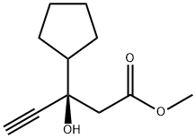 1510832-50-4 methyl(R)-3-cyclopentyl-3-hydroxypent-4-ynoate
