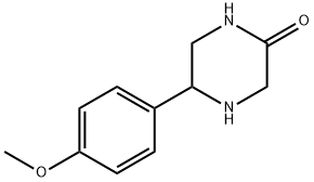 5-(4-methoxyphenyl)piperazin-2-one 结构式