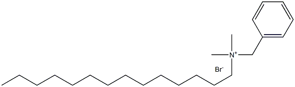 Benzyldimethyltetradecylammonium Bromide Structure