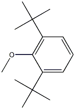 Benzene, 1,3-bis(1,1-dimethylethyl)-2-methoxy-,1516-95-6,结构式