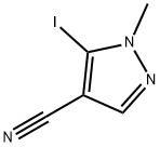 5-Iodo-1-methyl-1H-pyrazole-4-carbonitrile Structure