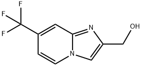 (7-トリフルオロメチル-イミダゾ[1,2-A]ピリジン-2-イル)-メタノール 化学構造式