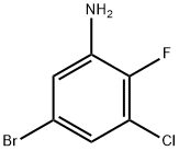 5-BROMO-3-CHLORO-2-FLUOROANILINE Struktur