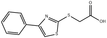 2-[(4-phenyl-1,3-thiazol-2-yl)sulfanyl]acetic acid Struktur