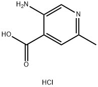 5-amino-2-methylpyridine-4-carboxylic acid hydrochloride Struktur