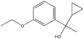 1-cyclopropyl-1-(3-ethoxyphenyl)ethanol Structure