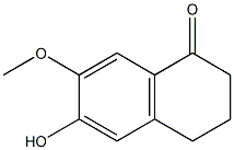 1(2H)-Naphthalenone,3,4-dihydro-6-hydroxy-7-methoxy- Structure