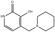 3-羟基-4-(哌啶-1-基甲基)吡啶-2(1H)-酮, 153112-29-9, 结构式