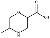 5-methylmorpholine-2-carboxylic acid, 1531930-93-4, 结构式
