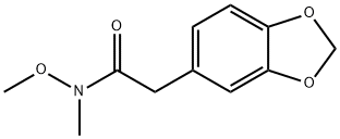 2-(苯并[D][1,3]二噁戊环-5-基)-N-甲氧基-N-甲基乙酰胺,153277-41-9,结构式