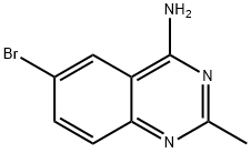 6-BROMO-2-METHYLQUINAZOLIN-4-AMINE 化学構造式