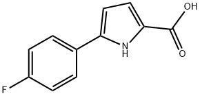 5-(4-Fluoro-phenyl)-1H-pyrrole-2-carboxylic acid Struktur