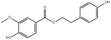 p-Hydroxyphenethyl vanillate Structure