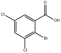 2-Bromo-3,5-dichloro-benzoic acid Struktur