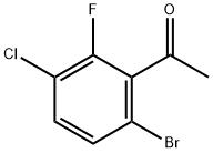1-(6-BROMO-3-CHLORO-2-FLUOROPHENYL)ETHANONE Structure