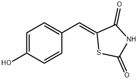 5-(4-hydroxybenzylidene)thiazolidine-2,4-dione,154052-92-3,结构式