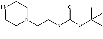 2-Piperazino-N-Boc-N-methyl-ethanamine,1540928-69-5,结构式