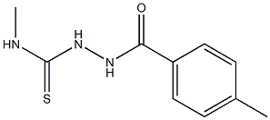 1-methyl-3-[(4-methylbenzoyl)amino]thiourea Structure