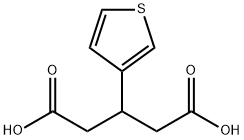 3-(3-thienyl)pentanedioic acid Structure