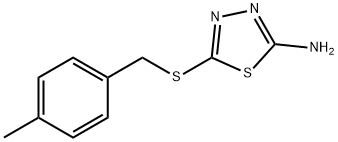 5-{[(4-methylphenyl)methyl]sulfanyl}-1,3,4-thiadiazol-2-amine Structure