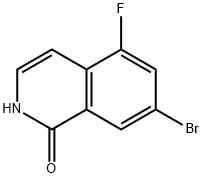 7-bromo-5-fluoro-1,2-dihydroisoquinolin-1-one Struktur