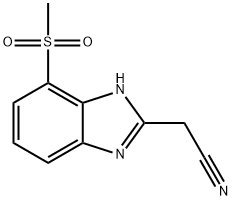 2-(氰基甲基)-7-甲砜基苯并咪唑, 1547913-76-7, 结构式