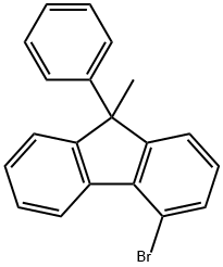 4-bromo-9-methyl-9-phenyl-9H-fluorene Struktur