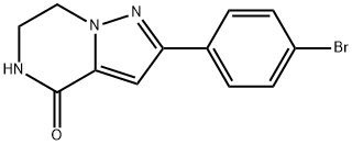 2-(4-BROMOPHENYL)-6,7-DIHYDROPYRAZOLO[1,5-A]PYRAZIN-4(5H)-ONE 结构式