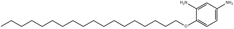 4-オクタデシルオキシ-1,3-フェニレンジアミン 化学構造式