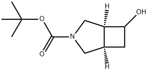 (1R,5S)-6-羟基-3-氮杂螺双环[3.2.0]庚烷-3-羧酸叔丁基酯 结构式
