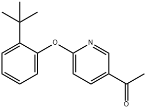 2-(2-叔丁基苯氧基)-5-乙酰基吡啶, 1554472-61-5, 结构式
