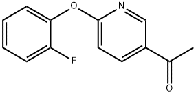 1-(6-(2-fluorophenoxy)pyridin-3-yl)ethanone Structure