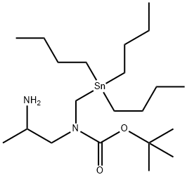N-(2-氨基丙基)-N-[(三丁基锡基)甲基]氨基甲酸叔丁酯,1557288-02-4,结构式