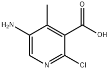5-Amino-2-chloro-4-methyl-nicotinic acid Structure