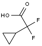2-环丙基-2,2-二氟乙酸, 1557661-16-1, 结构式