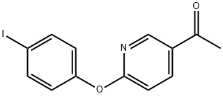 5-Acetyl-2-(4-iodophenoxy) pyridine Structure