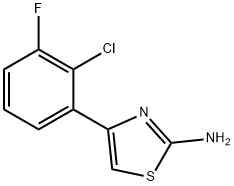 4-(2-chloro-3-fluorophenyl)-1,3-thiazol-2-amine 结构式
