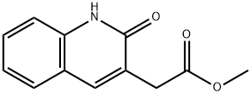 Methyl 2-(2-oxo-1,2-dihydroquinolin-3-yl)acetate Struktur