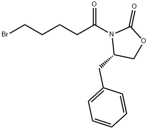 (S)-4-苄基-3-(5-溴戊基)恶唑烷-2-酮, 156699-37-5, 结构式