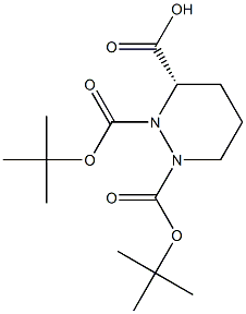 (S)-1,2-双(叔丁氧基羰基)六氢哒嗪-3-羧酸, 156699-39-7, 结构式