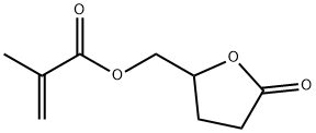 (5-Oxotetrahydrofuran-2-yl)methyl methacrylate 化学構造式