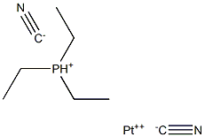 platinum(2+),triethylphosphanium,dicyanide 结构式