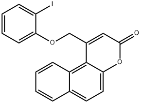 1-(2-iodophenoxymethyl)benzo[f]chromen-3-one,1574355-78-4,结构式