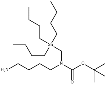 Carbamic acid, N-(4-aminobutyl)-N-[(tributylstannyl)methyl]-, 1,1-dimethylethyl ester