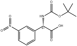 N-BOC-S-3-硝基苯甘氨酸, 158413-56-0, 结构式