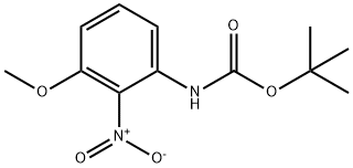 (3-甲氧基-2-硝基苯基)氨基甲酸叔丁酯, 158461-29-1, 结构式