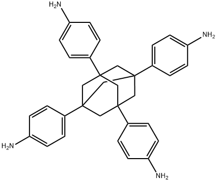 1,3,5,7-tetrakis(4-aminophenyl)adamantane Structure